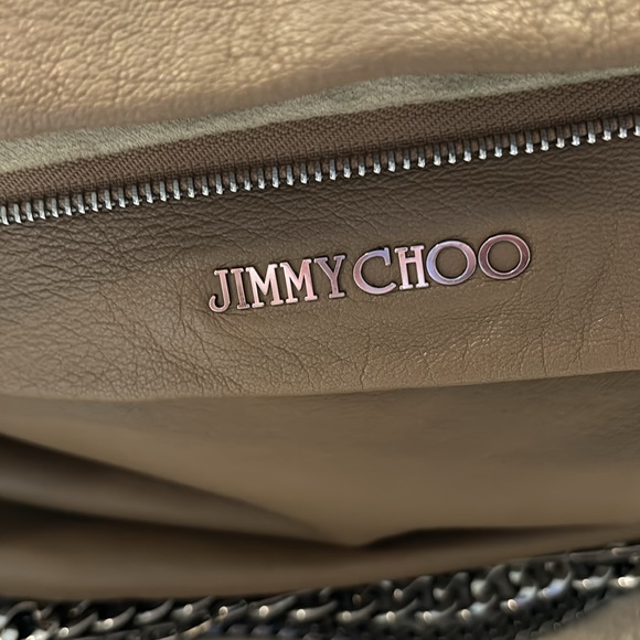 Authentic Jimmy Choo tan leather Biker bag. Like new !! - Picture 2 of 7